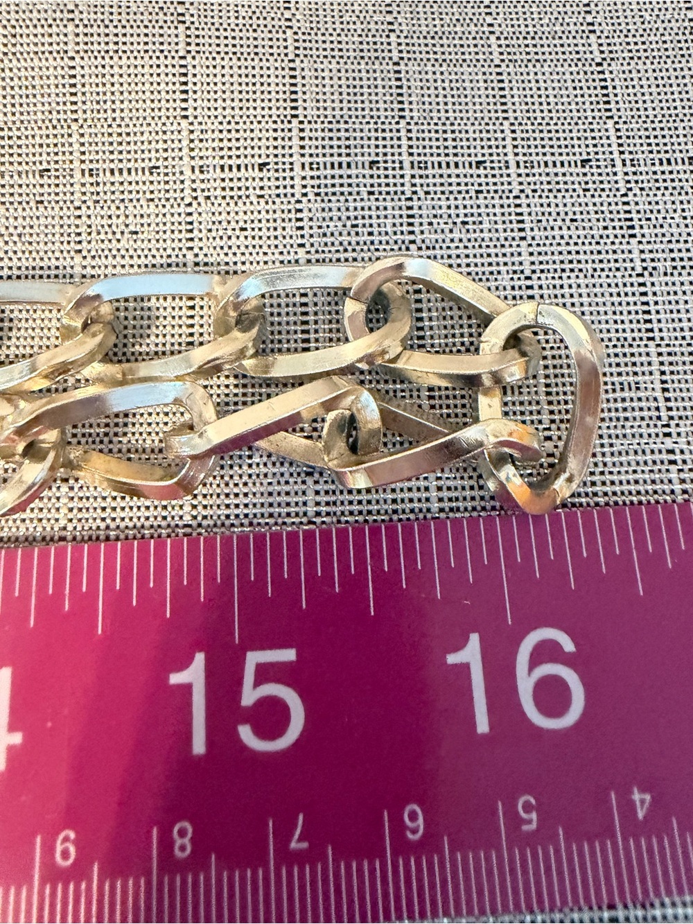 Gold-Tone Link Chain Necklace - Women's Jewelry - Picture 4 of 4